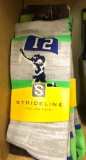 3 Pairs of Licensed Seahawks- Flag Runner Socks