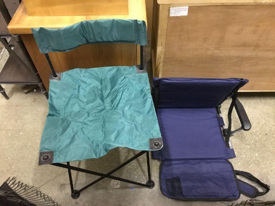 1 Outdoor Chair and 1 Stadium Chair