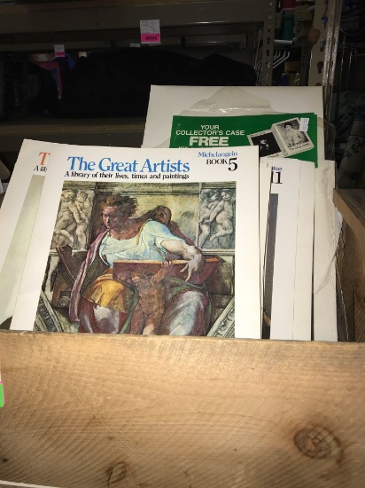 Old Crate with The Great Artists Magazines