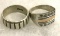2 Sterling Silver Rings/ Bands size 8 1/2
