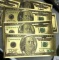 10- $100 Gold Foil Bills