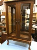 Small Curio Cabinet with Glass Shelves 25