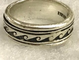 Sterling Silver Spin Ring Size 7 1/2