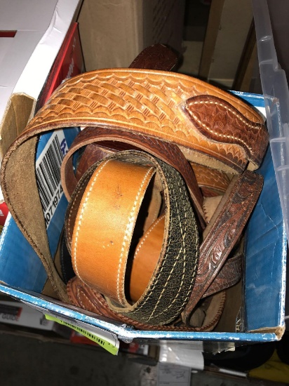 Box of Leather Belts