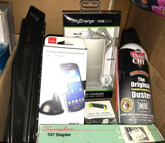 Office items- external Battery, Phone accessories and more