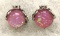 Pink Fire Opal Stud Earrings