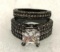 Princess Cut White Topaz Band and Ring Size 6