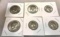 6 Bicentennial Coins- 3 Kennedy and 3 Washington