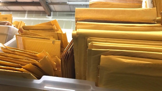150 Padded Envelopes - Various Sizes