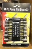 6- New 14 Piece Power Nut Driver set