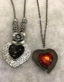 2 Heart Necklaces