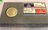 Bicentennial 1st Day Cover and Coin