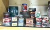 Vintage Cans and Boxes with Advertisements
