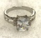 6.40ct White Sapphire Ring Size 8