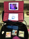 Nintendo DS with 3 Games and Charger