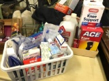 Bandages, Alcohol, Knee Supports, New Tooth Brushes etc