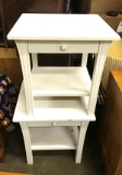 2 End Tables With Drawers