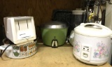 Rice Cooker, Toaster, Blender and pot