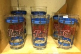 6 Vintage Pepsi Glasses