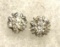 CZ Crystal Snowflake Stud Earrings