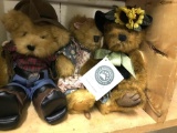 3 Collector Bears- Boyds and Russ