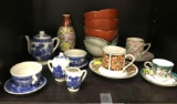 Mini Tea Set and Cups and Saucers