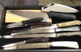 Lot of Knives and Sharpener - Ekco, Regent, Ginsu, Ultra, Edaco etc