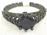 5.80 ct Purple Amethyst Ring Size 9