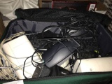Suit case Full of Computer Accessories- keyboards, Mouse and Speakers