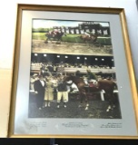 Framed Amblecane Horse racing Picture 36