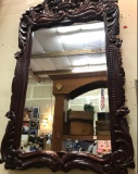 Ornate Carved Wood Mirror 37