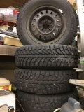 4 Champiro Ice Pro 185/70R14 Studded Tires on Chry Wheels
