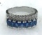 Blue Sapphire and CZ Band Size 8