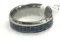 Blue Stainless Steel Ring Size 10