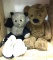 Eddie Bower Brown Teddy and Vintage Black and White Teddy with Old shoes