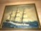 Framed Oil Sail Boat Picture 16
