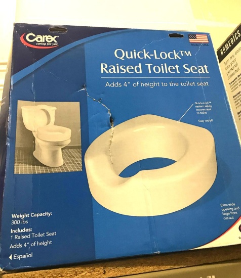 Quick Lock Raised Toilet Seat