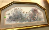 Framed Hummering Bird/ Flower Art 34