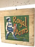 Royal Arms AD on wood 13