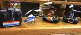 3 remote control Helicopters ( 2 Work and 1 for parts)