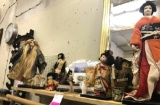 Large Lot of Asian Dolls, Statues, Fan and art `