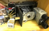 Vintage Polaroid Camera, Film and Sony CCD Video cameras
