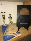 1931 Household Searchlight Recipe Book, Recipe Books from 1910-1946 and Vintage Candle Holders