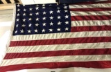 Vintage 48 Star American Flag 9' x 55