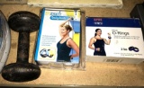 Fitness Lot- 3lb O Ring weights, Box of Toning Bands and 10lb weight