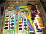 New School Supplies- Paints, Glue, Paper, Pencils etc