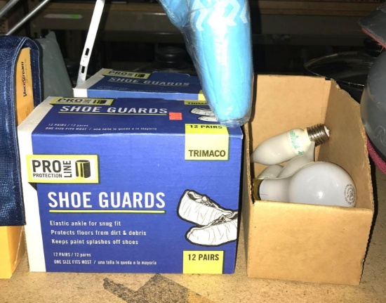 3 Packages of Shoe Guards and Light bulbs