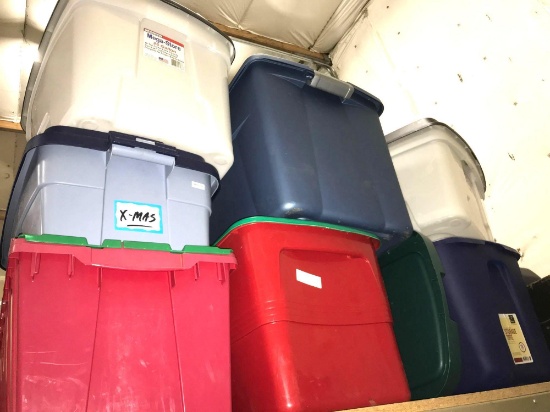 8 Storage Tubs with Lids