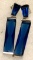 Blue Zircon Strip Drop/ Dangle Earrings