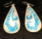 Mexico Silver and Turquoise Earrings